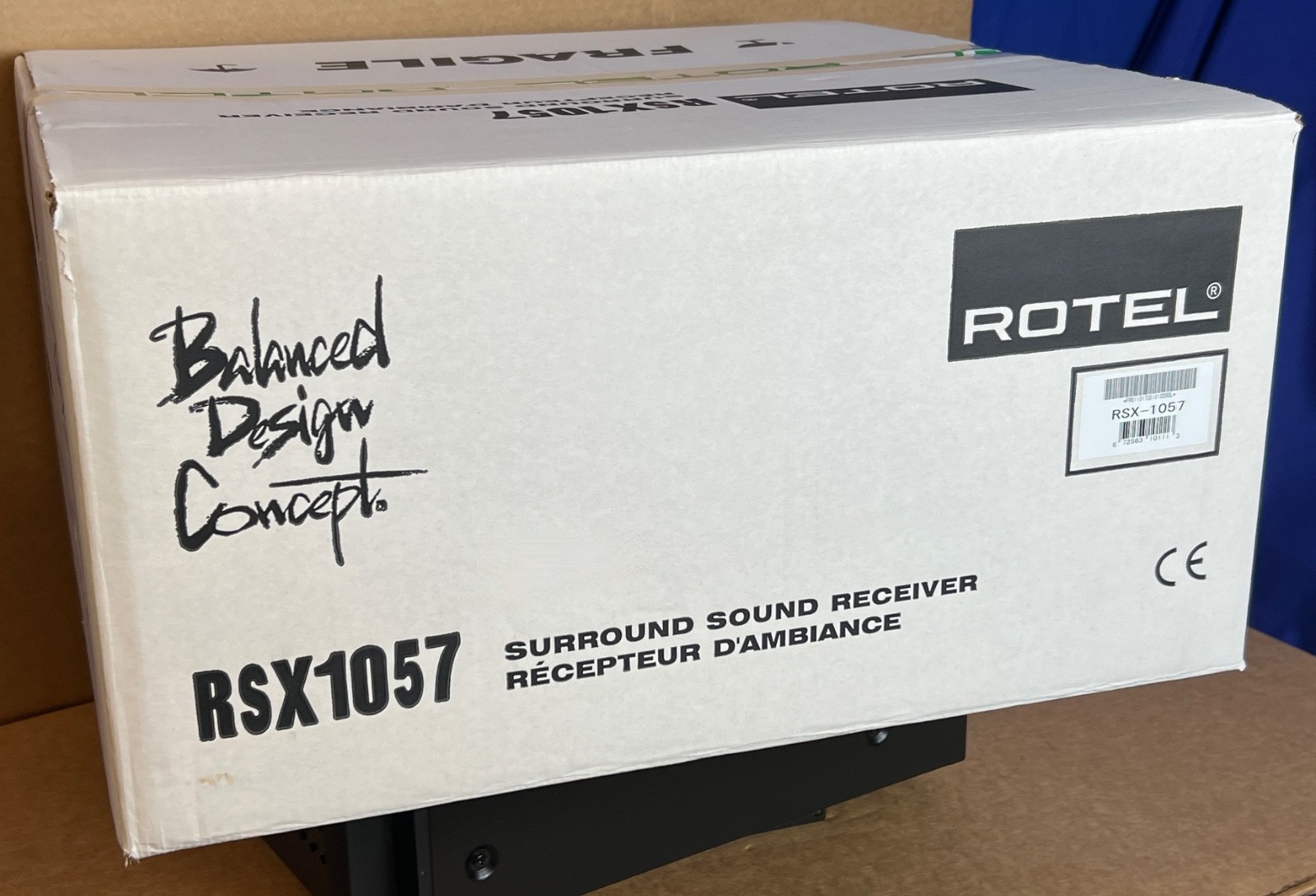 ROTEL RSX-1057, 7.1 Surround Receiver-75Wx5-Silver-Certified Factory Refurbish