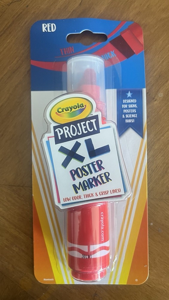Crayola - Project XL Project Marker - Red - Thick & Crisp Lines