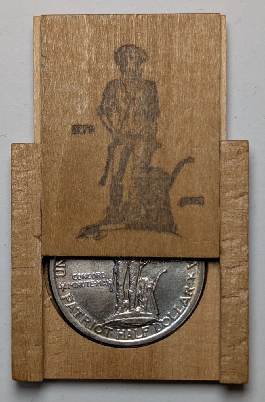 1925 Lexington Concord Commemorative Silver Half Dollar w/ Original Box UNC