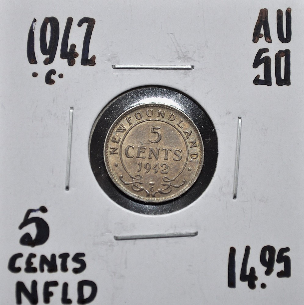 1942-c Newfoundland 5 cents