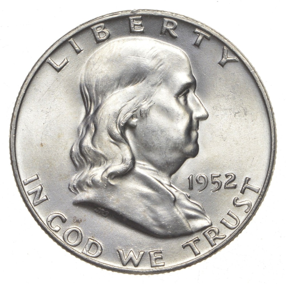 Choice Unc 1952 D Franklin Half Dollar Gem BU From Original Roll