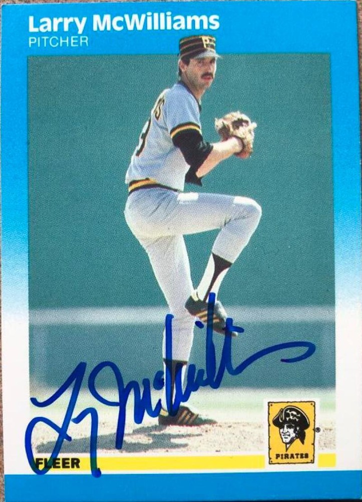 Larry McWilliams Autographed 1987 Fleer #613