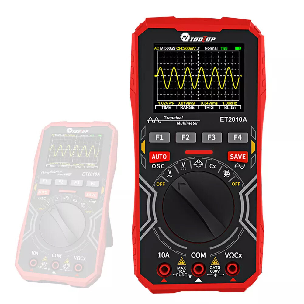 2-in-1 Versatility&Digital Display Oscilloscope Multimeter Handheld Oscope Meter