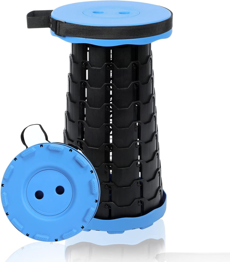 Foldable Telescoping Stool Portable, Retractable Stool for Adults, Upgraded Coll