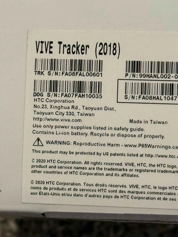 HTC Vive Tracker (2018) VR Accessory System Tracker