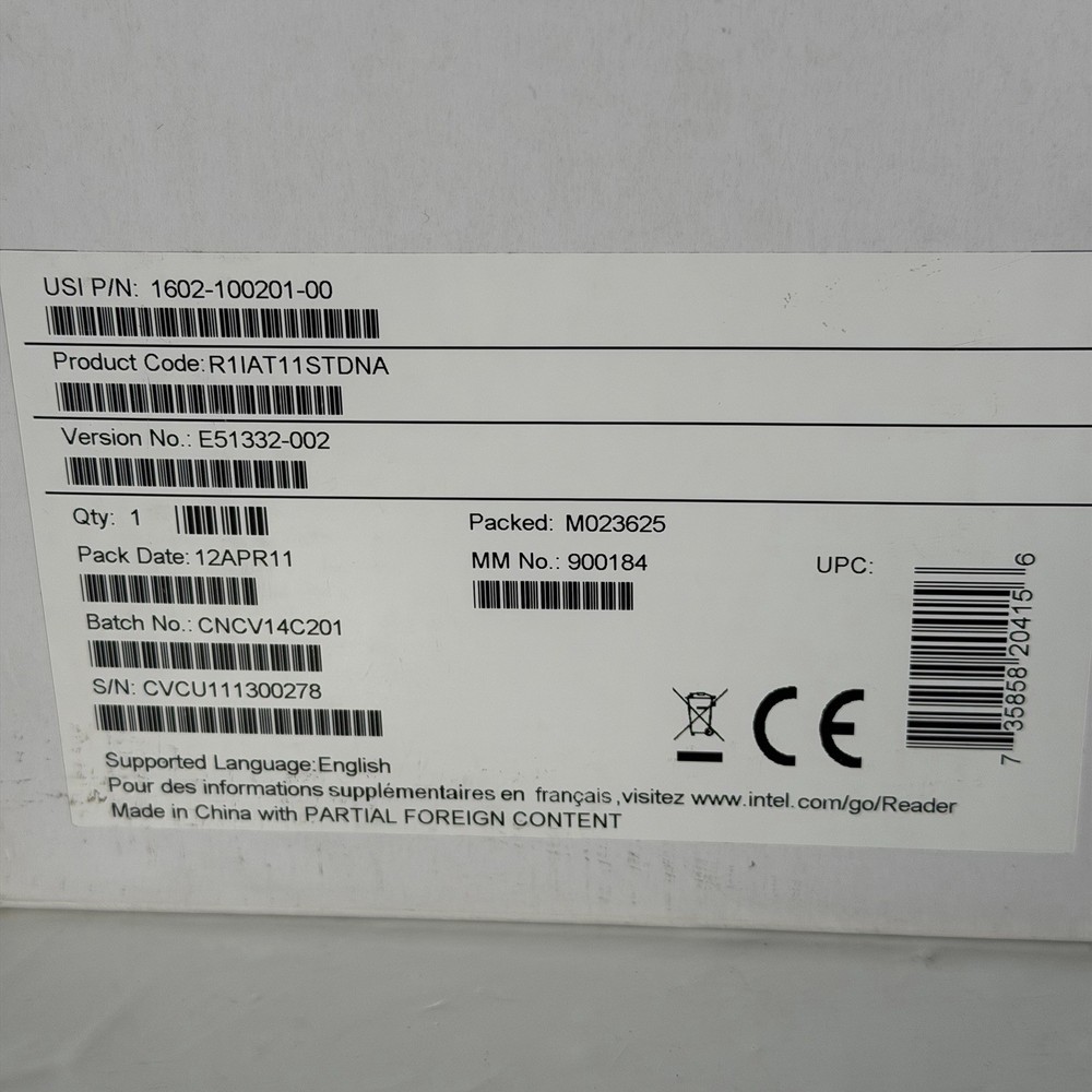 Intel Reader by Intel Health Complete Kit w Box, Adapter, Case, Etc. - Tested