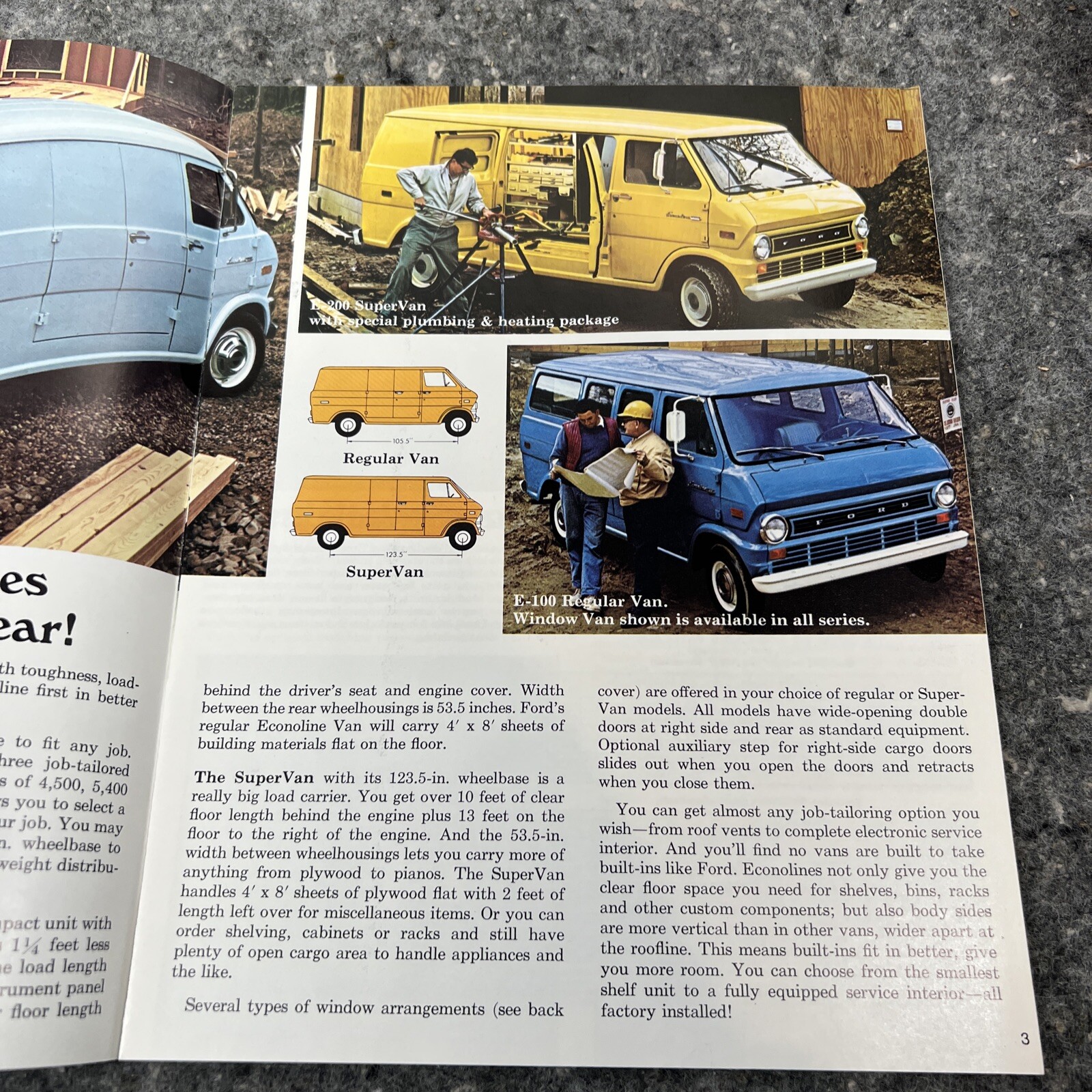 1971 Ford EconoLine Vans Sales Brochure
