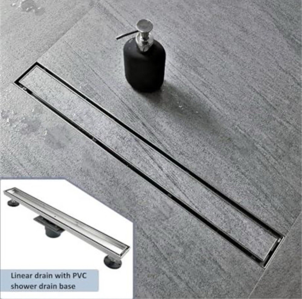 Neodrain 28-Inch Linear Shower Drain with Tile Insert Grate