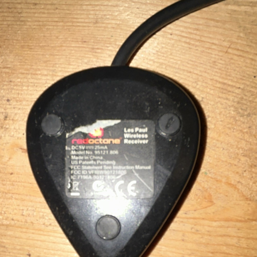 RedOctane Les Paul Wireless Receiver USB Adapter Black for PS3 Controller