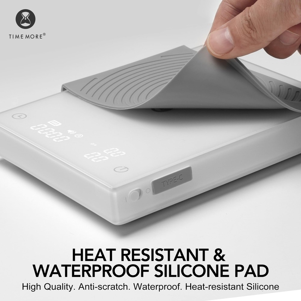 TIMEMORE Coffee Scale Basic 2.0 with Timer,Black Mirror Espresso Scale with F...