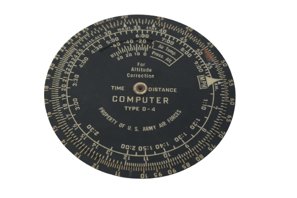 U.S. Army Air Forces Time Distance Computer Type D-4 - WWII ERA