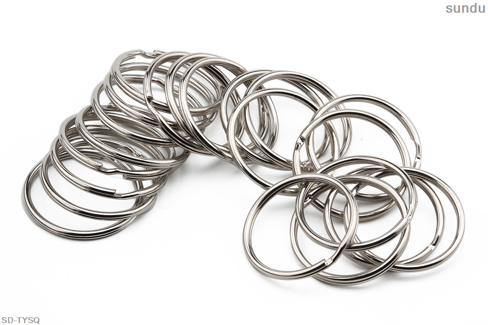 10~50mm Jump Rings Split Key Ring Keychain Split Rings 4 Colors 10-10000PCS X