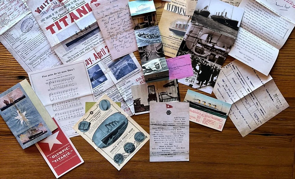 White Star Line Titanic Document Box Collection