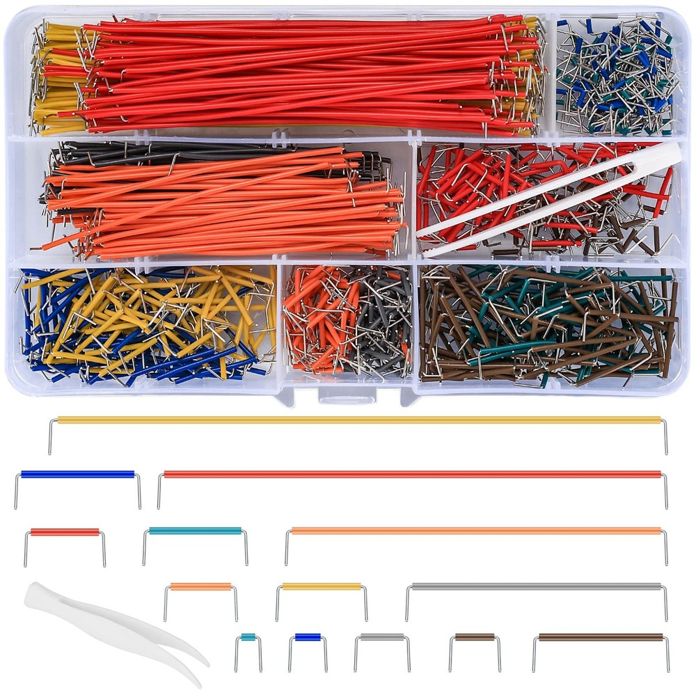 840 PCS Breadboard Jumper Wire Kit 14 Assorted Lengths for Prototyping