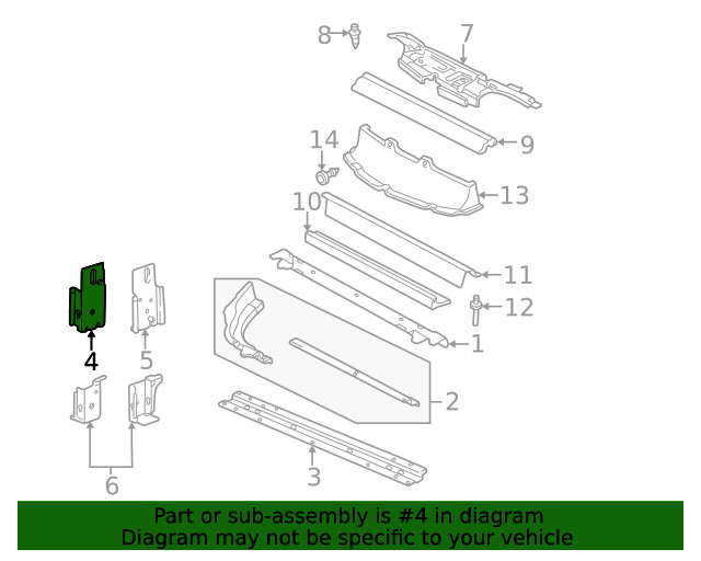 Genuine GM Lower Bracket 22651555