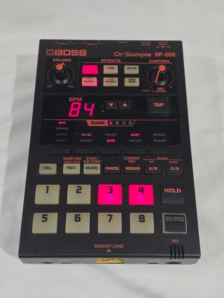 Boss SP-202 Dr. Sample Sampler Looper Drum Machine W/ Smart Media Memory Card