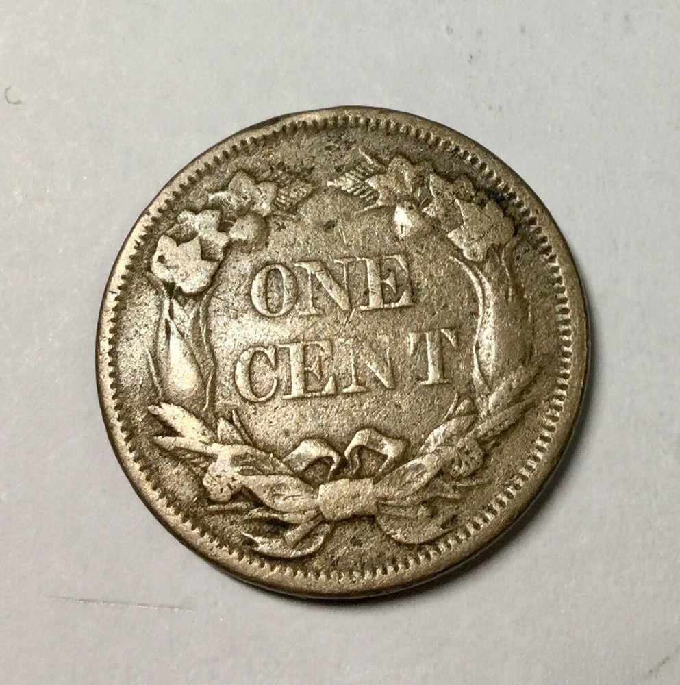 1858 Small Letters Flying Eagle Cent Mid Grade Decent pleasing Coin