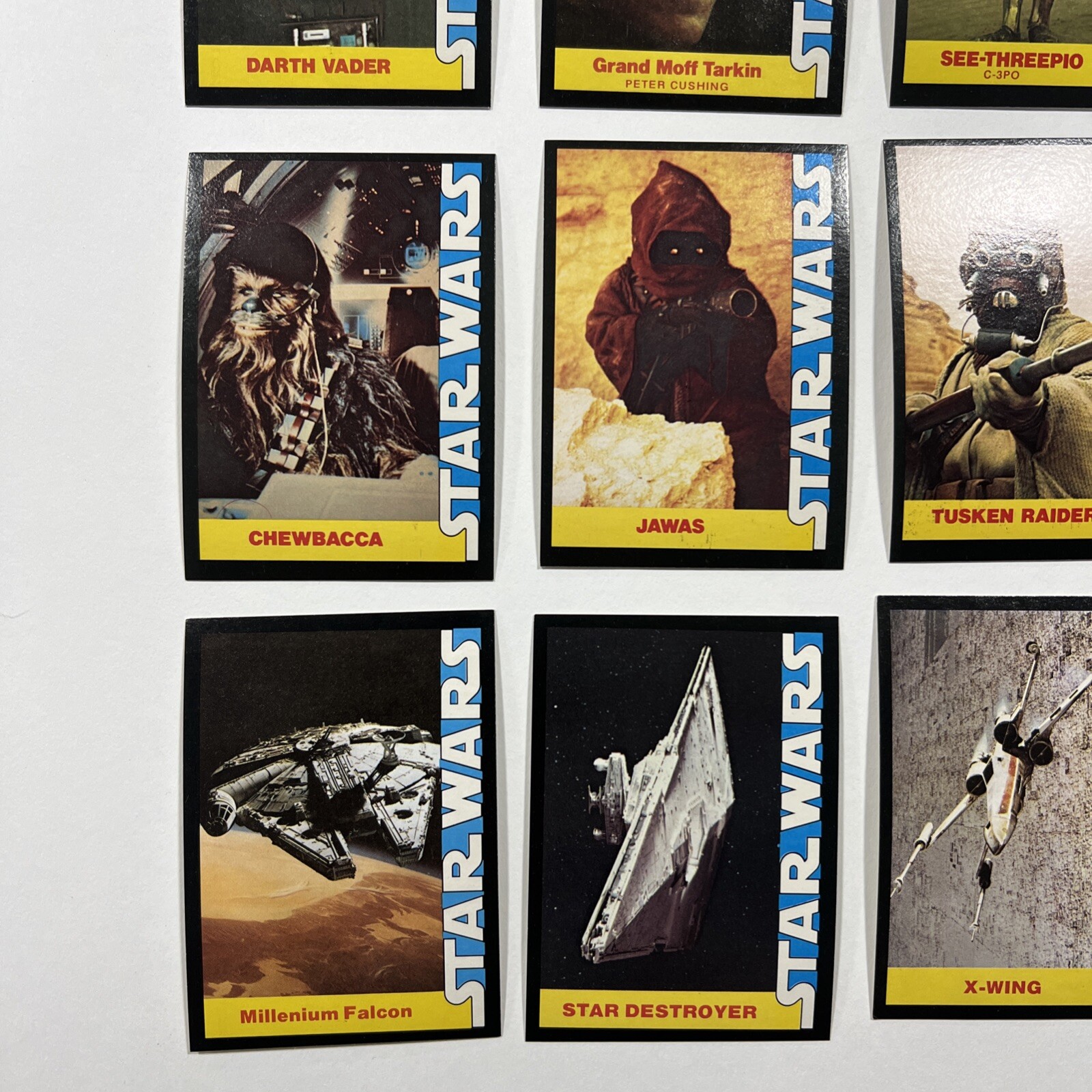 1977 Star Wars Wonder Bread Card Set 1-16 Near Mint / Mint NM/M Luke Leia Han