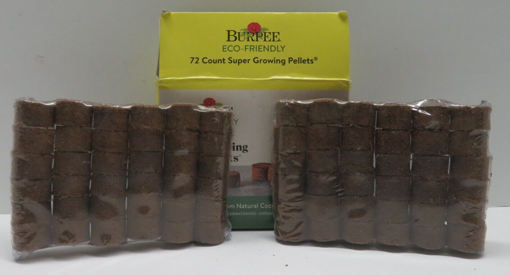 Burpee Eco-Friendly 72 Count Super Growing Pellets New