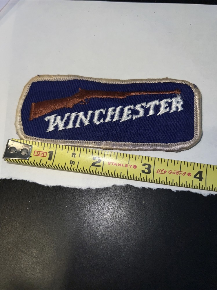 Winchester Blue White Gold Patch Jacket Vest Hat