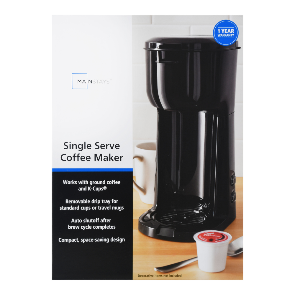 Single Serve Coffee Maker Dual Brew K Cup Capsule Ground Coffee Compact Design