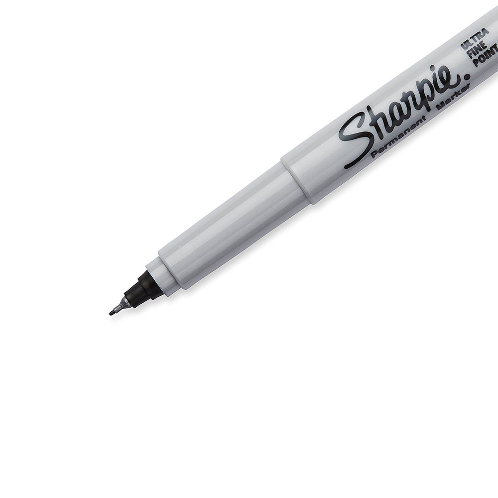 NEW Sharpie Ultra Fine Point 2 Black Permanent Markers (4 Pack)