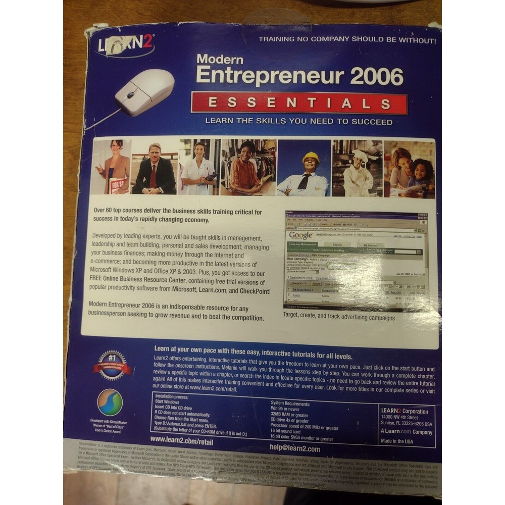Learn2 Modern Entrepreneur 2006 Essentials-NEW