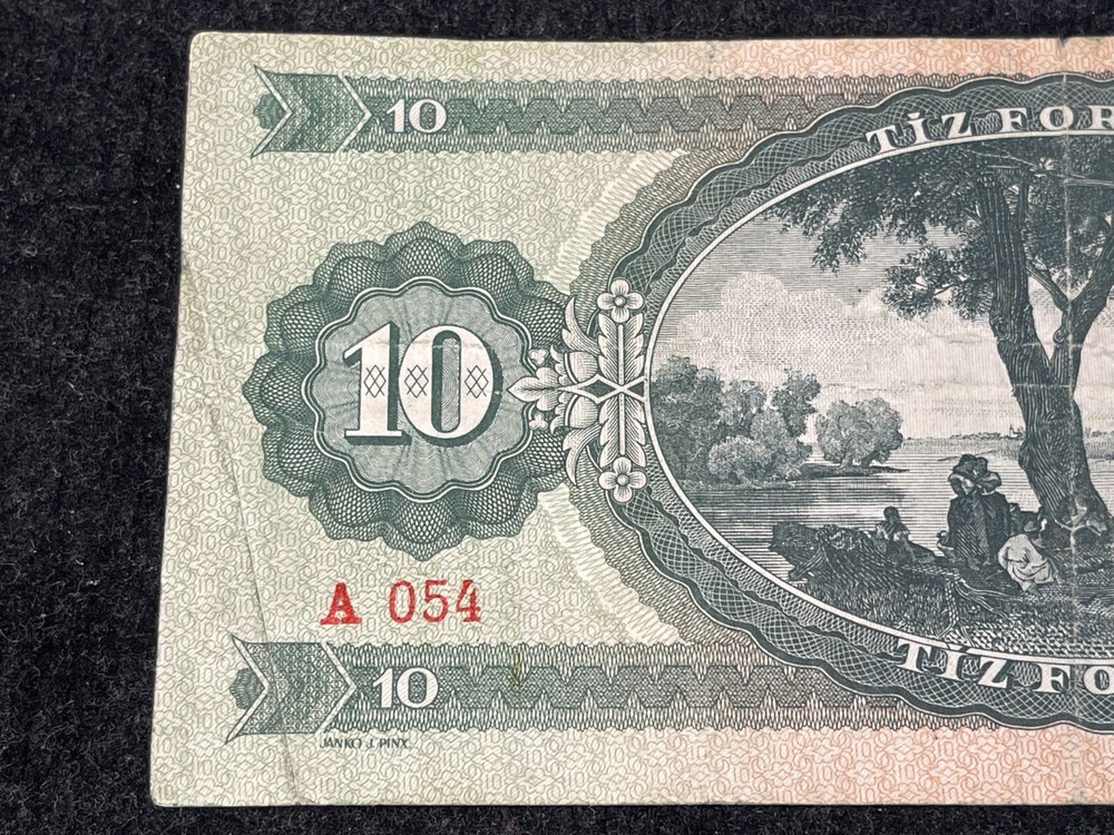 1960 Hungary 10 Forint Banknote