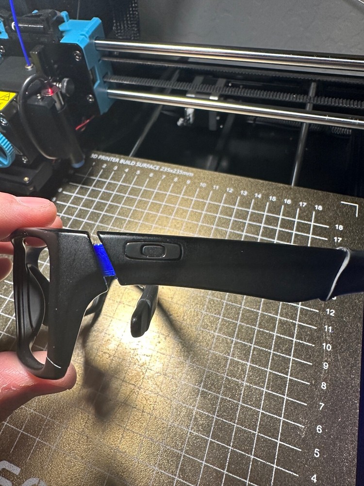 Oakley Jury Sunglasses Version 1, Replacement Temple Hinge, 3D Printed, ONE PAIR