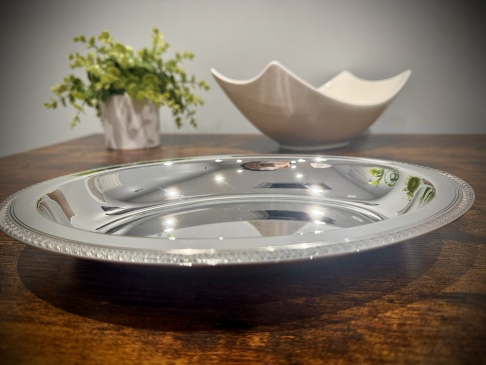 Christofle Silver Plated Bread Basket/ Vegetable Dish - MALMAISON