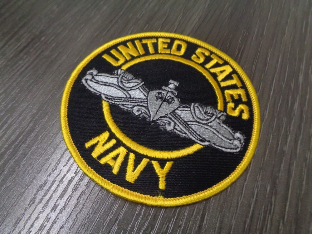 ESWS Enlisted Surface Warfare Specilaist US NAVY Ship Squadron Crew Patch ROUND