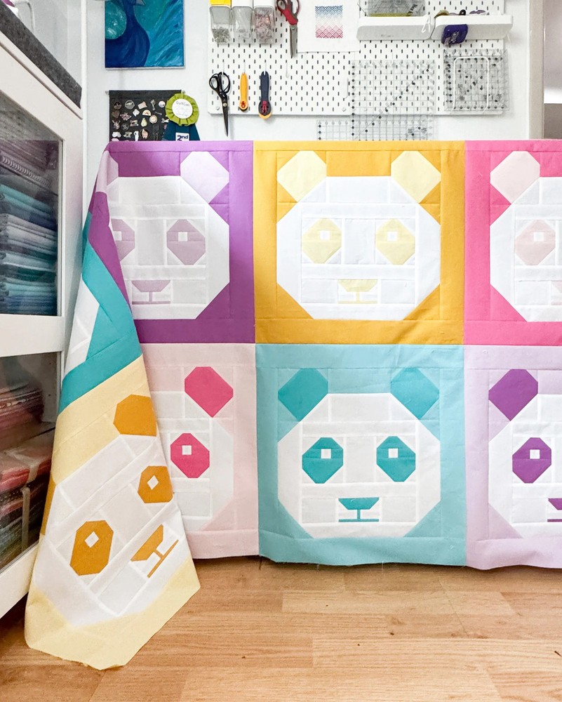 Pandamonium Quilt Pattern by Cotton and Joy