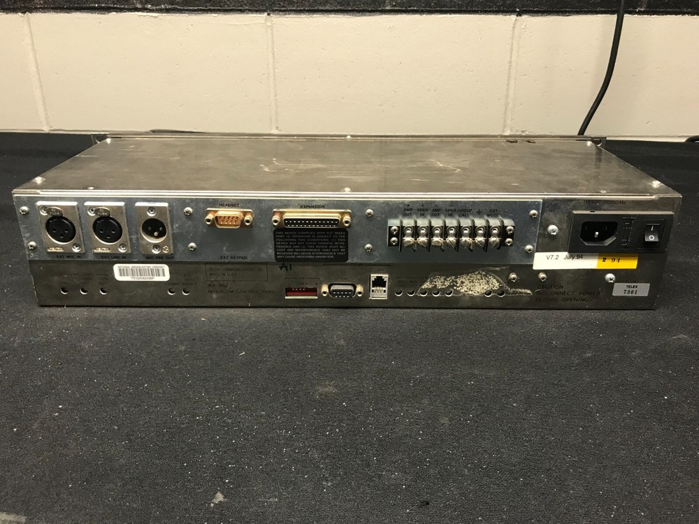 RTS Telex Matrix Intercom System IKP-950 Intercom Control Panel with Microphone