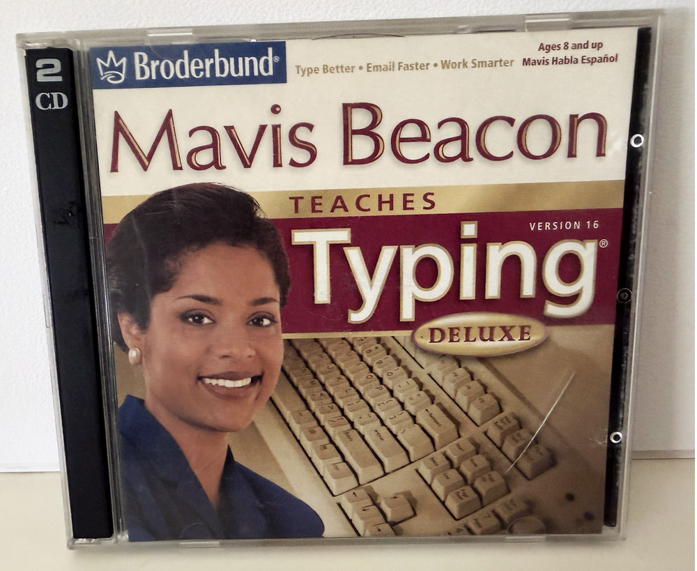 Broderbund Mavis Beacon Teaches Typing Deluxe Version 16 CD for Windows/Mac