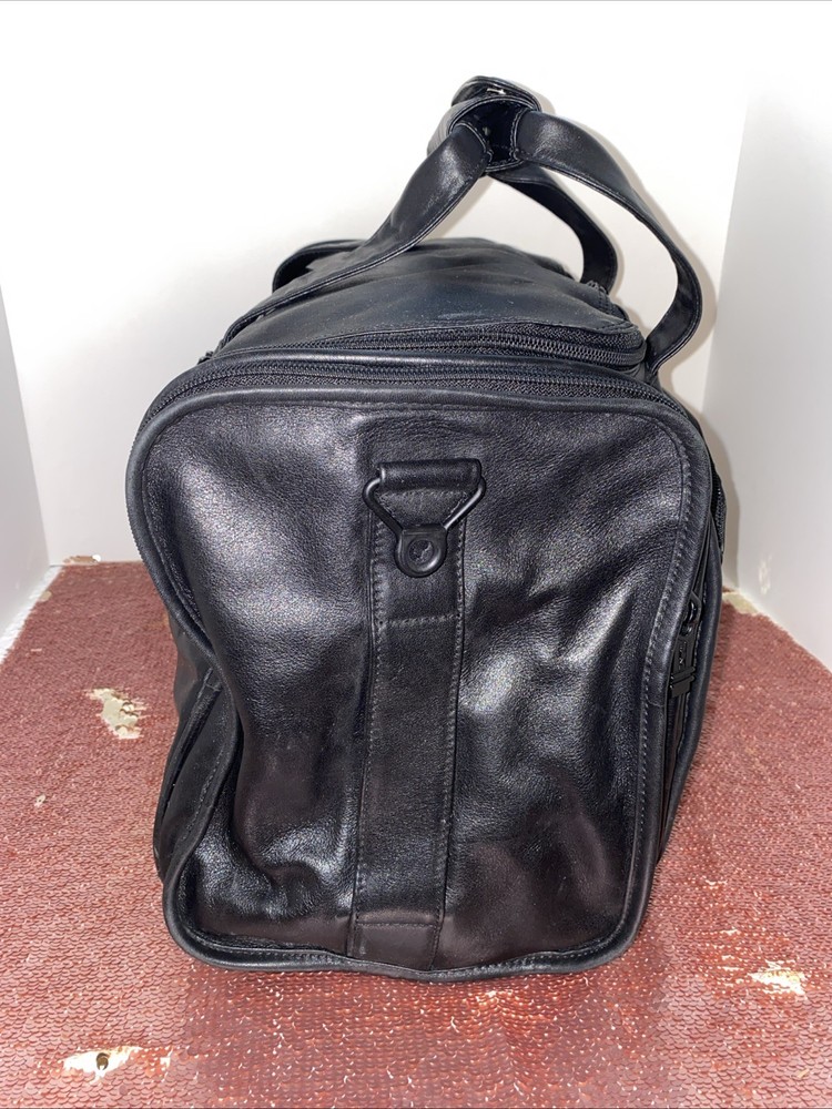 Tumi Black Napa Leather Duffle Medium