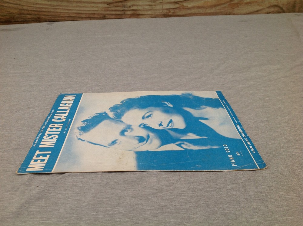 1952 Meet Mister Callaghan Sheet Music