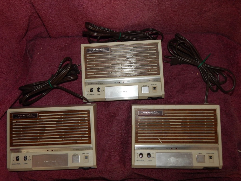Realistic FM Wireless Intercom 2 Channel3 Station 43-214