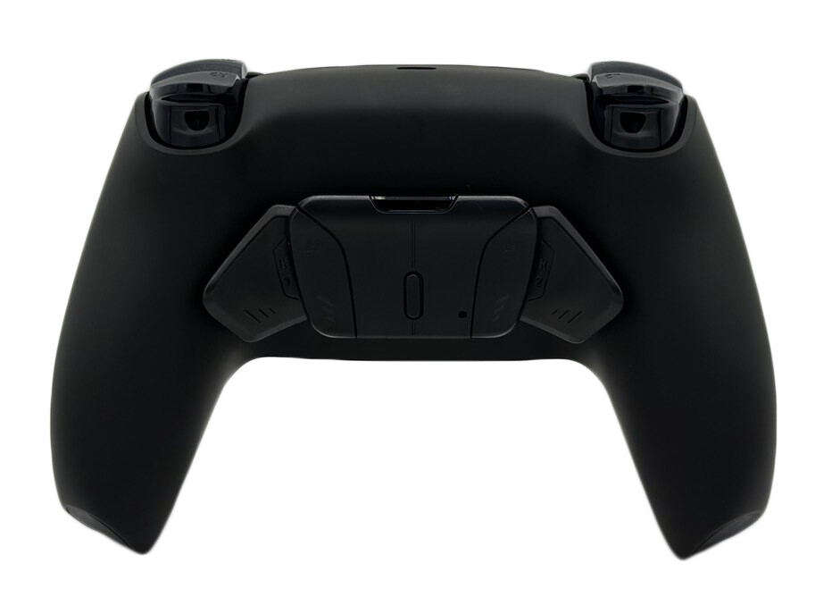 Black V4 Pro Modded + 4 Reflex Paddles Silent Modz Wireless Controller for PS5