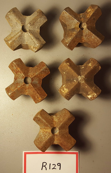 2-1/2"  ROCK CROSS DRILL BITS,  R129