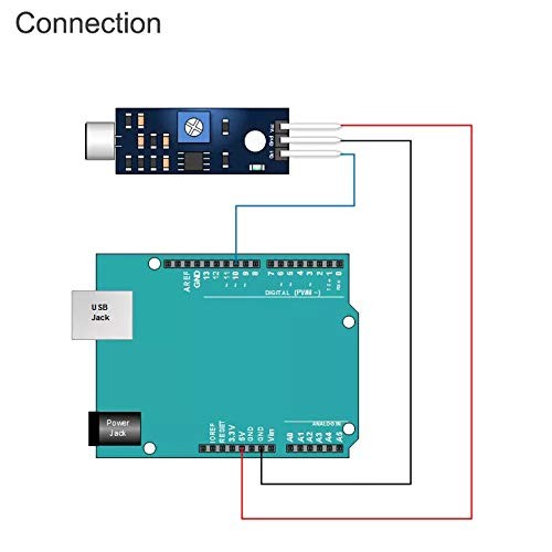 LM393 Sound Sensor Module High Sensitivity Microphone Detection 5 Pack Arduino