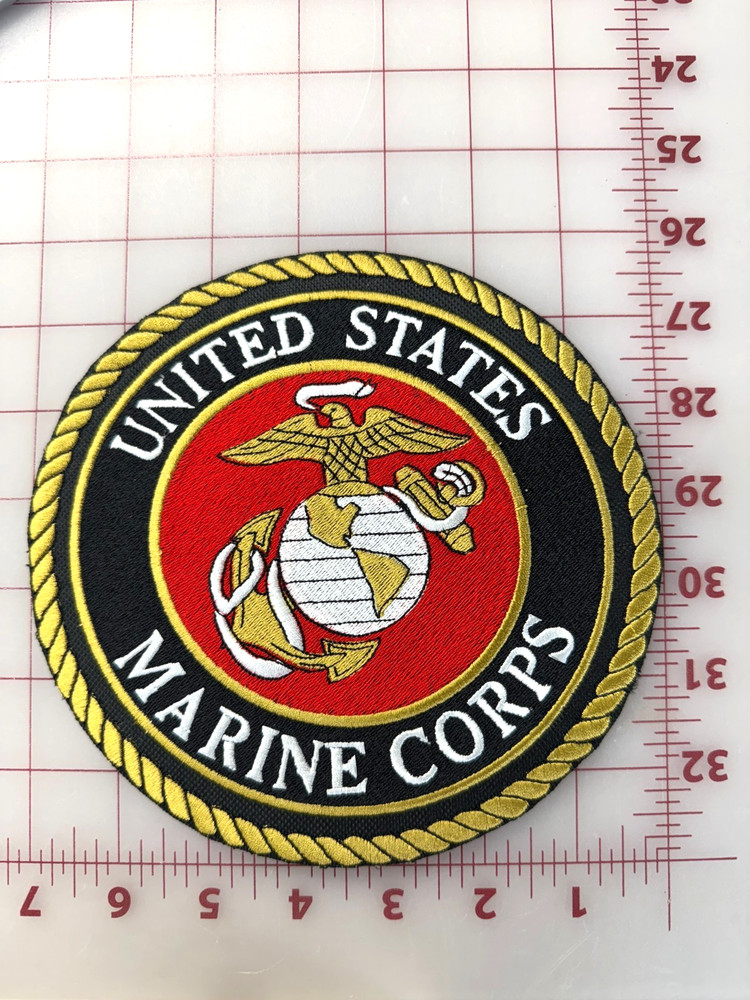 US Marine Corps Patch 7" x  7 " Very Large Marine Corps Patch