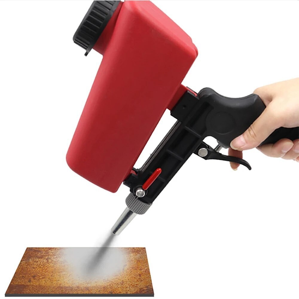 NEW Portable Handheld Air Compressor Speed Sand Gun Blaster Sand Blasting 1/4 in