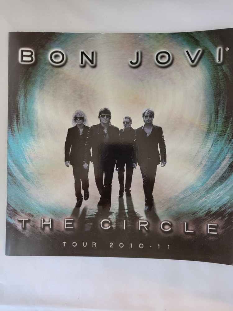 BON JOVI CIRCLE TOUR PROGRAM AND 3D POSTER SET