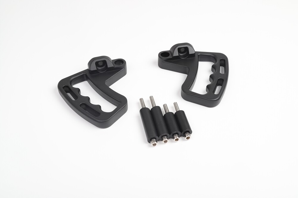 Front Aluminum Grab Handles Grip Handle Bars for Jeep Wrangler JK JKU 2007-2018