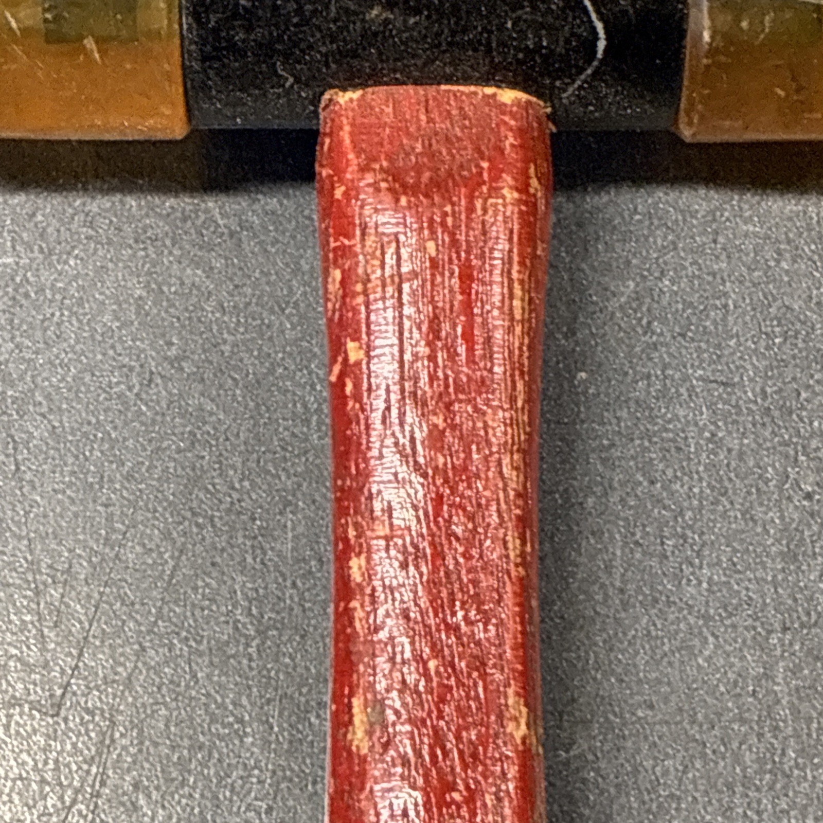 Vintage Stanley No 594 Plastic Double Soft Faced Hammer Mallet 10.5" Wood Handle