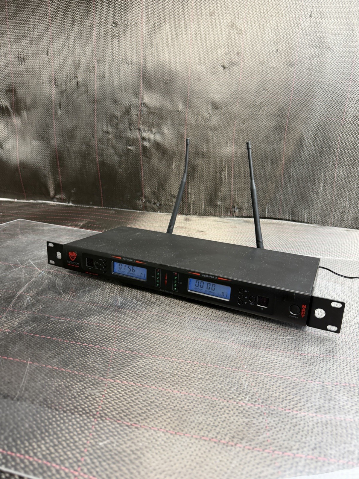 Nady 2W-1KU *Receiver Only* 1,000-Channel Dual UHF Ships Fast VGC!