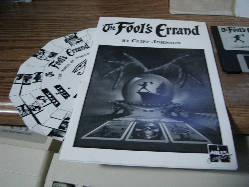 Commodore Amiga FOOL's ERRAND , (2) Original Master with Manual, Code Wheel +.