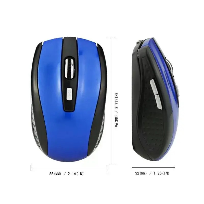 Wireless Mouse Silent Mouse 2.4G Portable Mobile Optical Office Mouse Adjustable