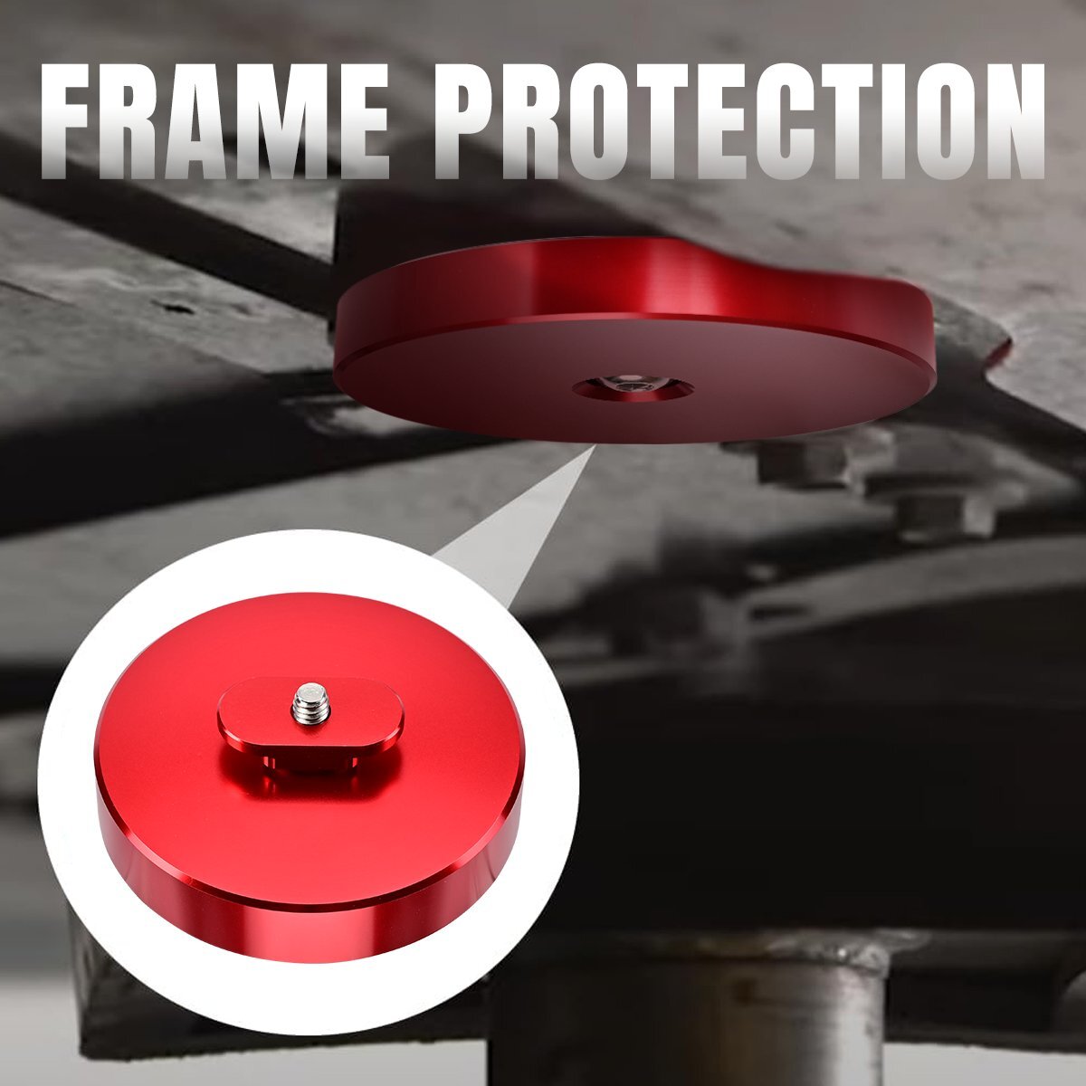 For Corvette C5 C6 C7 C8 Z06 ZR1 Red Leave In Lift Jack Pads Jacking Pucks USA