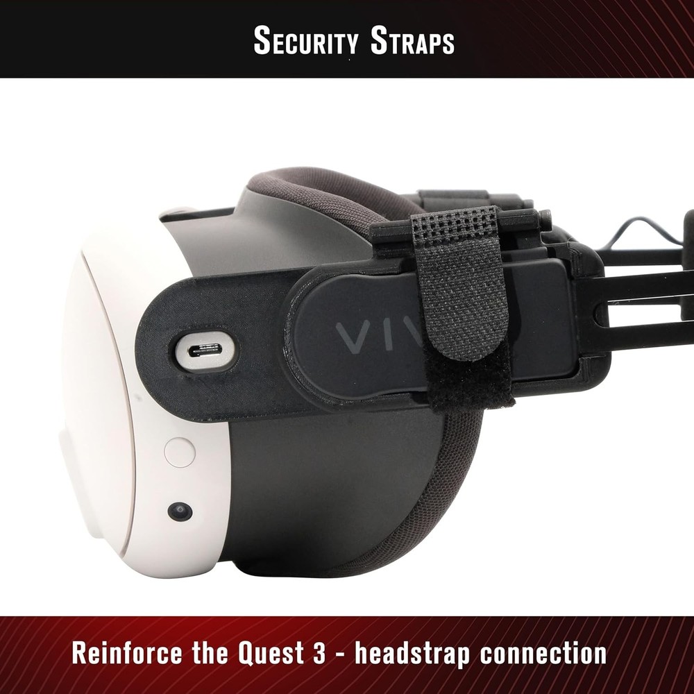 Quest 3 Headset Adapter - Securely Install Vive Deluxe Audio Strap Effortlessly